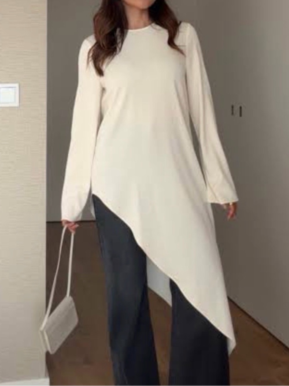 Zara Ivory Tunic Top size small - Picture 3 of 5